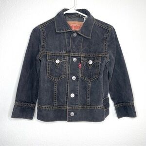 Levi’s Iconic Gray Jacket Type 1 Girls Size Small Western